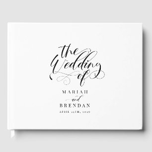 Elegant Calligraphy Classic Wedding Gastenboek
