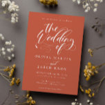 Elegant Calligraphy Classic Wedding Invitation Kaart<br><div class="desc">Elegant Calligraphy Classic Wedding Invitation</div>