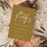 Elegant Calligraphy Classic Wedding Invitation Kaart<br><div class="desc">Elegant Calligraphy Classic Wedding Invitation</div>