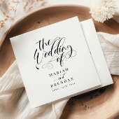 Elegant Calligraphy Classic Wedding Servet