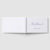 Elegant Calligraphy Custom Couples Wedding Gastenboek (Volledig)