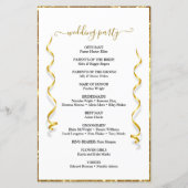 Elegant Calligraphy Custom Photo Wedding Program (Achterkant)