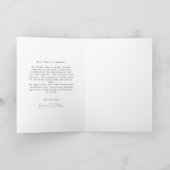 Elegant Calligraphy Custom Wedding Photo Hartelijk Bedankkaart (Binnen)