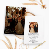 Elegant Calligraphy Custom Wedding Photo Hartelijk Folie Uitnodiging