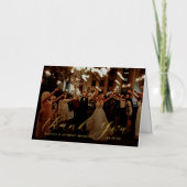 Elegant Calligraphy Custom Wedding Photo Hartelijk Folie Wenskaart (Voorkant)