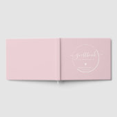Elegant Calligraphy - Dusty Pink Wedding Gastenboek (Volledig)