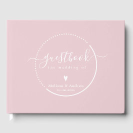 Elegant Calligraphy - Dusty Pink Wedding Gastenboek