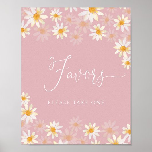 Elegant Calligraphy Favors Poster (Voorkant)