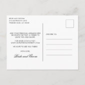 Elegant Calligraphy Formal Wedding Save the Date Aankondigingskaart (Achterkant)