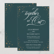 Elegant Calligraphy Gold Confetti minimalist Uitno