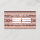 Elegant Calligraphy Gold Professional Monogram Afsprakenkaartje (Achterkant)