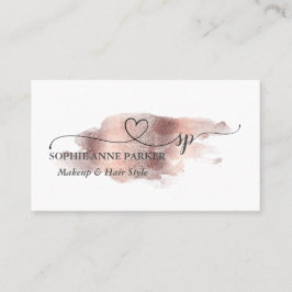 Elegant Calligraphy Gold Professional Monogram Afsprakenkaartje