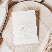 Elegant Calligraphy Gold Wedding Save the Date