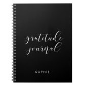 Elegant calligraphy gratitude journal notitieboek (Voorkant)
