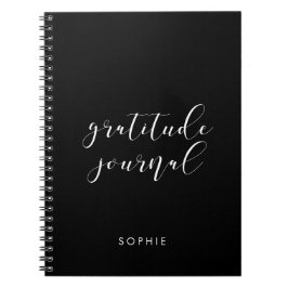 Elegant calligraphy gratitude journal notitieboek