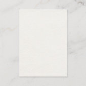 Elegant Calligraphy Gray Floral Waterverf - Gegeve Informatiekaartje (Achterkant)