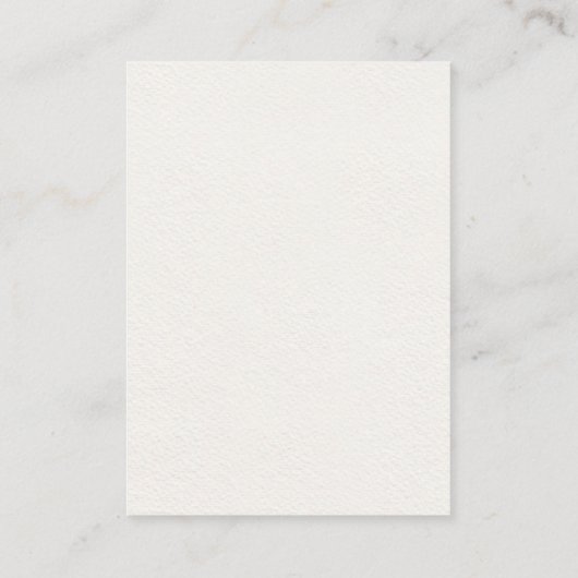 Elegant Calligraphy Gray Floral Waterverf - Gegeve Informatiekaartje (Achterkant)