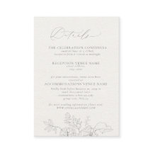 Elegant Calligraphy Gray Floral Waterverf - Gegeve