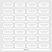 Elegant Calligraphy Guest List Mailing Labels (Vel)