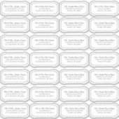 Elegant Calligraphy Guest List Mailing Labels (Voorkant)