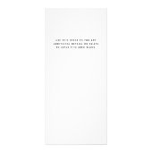 Elegant Calligraphy Hair Salon Price List Service Reclamekaart (Achterkant)