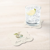 Elegant Calligraphy Herfst Pumpkin Vrijgezellenfee Kartonnen Onderzetters (Insitu)