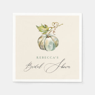 Elegant Calligraphy Herfst Pumpkin Vrijgezellenfee Servet