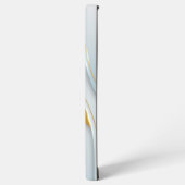 Elegant Calligraphy Initialen Gold White Samsung Galaxy Hoesje (Linkerkant)