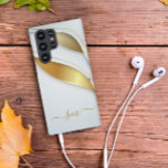 Elegant Calligraphy Initialen Gold White Samsung Galaxy Hoesje<br><div class="desc">Het ontwerp is een foto en de hoesjes worden niet gemaakt met glitter, sequenties, metalen of bossen. Dit ontwerp is ook beschikbaar op andere telefoonmodellen. Kies het Type van Apparaat om andere hoesjes van iPhone, van Samsung Galaxy of van Google te zien. Sommige stijlen kunnen worden gewijzigd door Stijl te...</div>