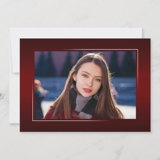 Elegant Calligraphy Ink Script Moderne Afstudeerde Aankondiging (Achterkant)