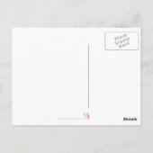 Elegant Calligraphy Love Heart Black Lettering Briefkaart (Achterkant)