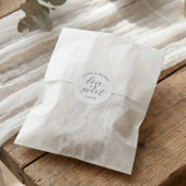 Elegant Calligraphy Love is Sweet Wedding Ronde Sticker