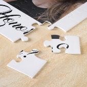 Elegant Calligraphy Maid of Honor proposal foto Legpuzzel (Zijkant)