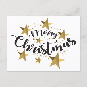 Elegant Calligraphy Merry kerst Briefkaart