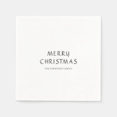 Elegant Calligraphy Merry kerst Servet (Voorkant)