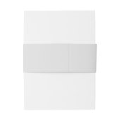 Elegant Calligraphy Modern Light Grey Wedding Uitnodigingen Wikkel (Achterkant Voorbeeld)