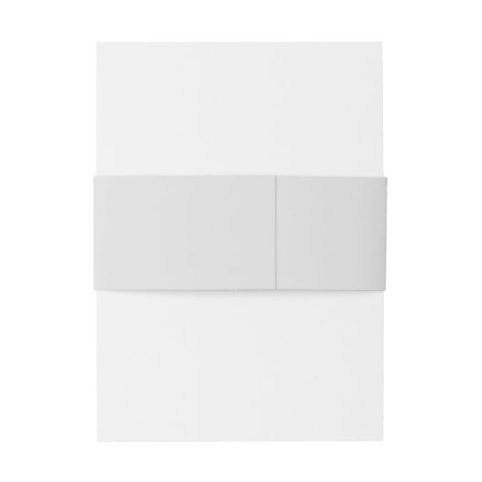 Elegant Calligraphy Modern Light Grey Wedding Uitnodigingen Wikkel (Achterkant Voorbeeld)