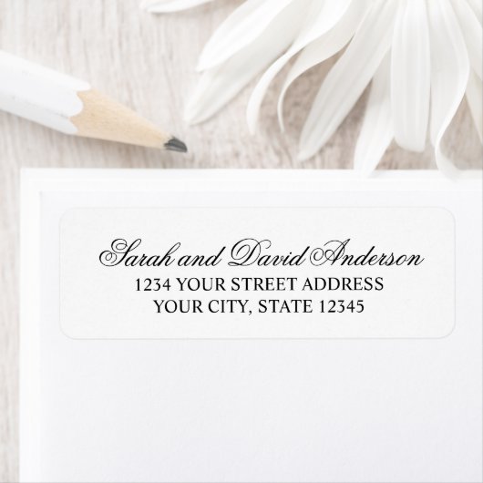 Elegant Calligraphy Modern Typography Couple Etiket (Insitu)