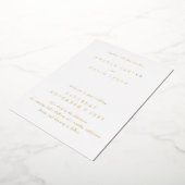 Elegant Calligraphy Modern Wedding Folie Invitatio Folie Uitnodiging (Gedraaid)