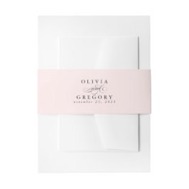 Elegant Calligraphy Modern Wedding Uitnodigingen Wikkel