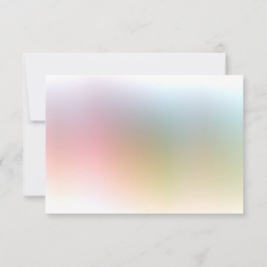 Elegant Calligraphy Monogram Colorful Sjabloon (Achterkant)