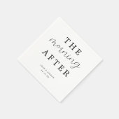 Elegant Calligraphy Morning After Wedding Brunch Servet (Hoek)