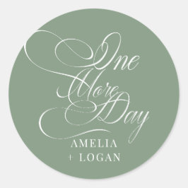 Elegant Calligraphy Oefen Diner Ronde Sticker