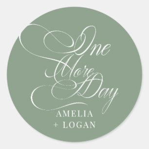 Elegant Calligraphy Oefen Diner Ronde Sticker