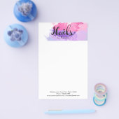 Elegant Calligraphy Painted Nail Technician Flyer (Enkel)