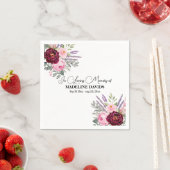 Elegant Calligraphy Peonies Funeral  Servet (Insitu)