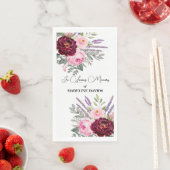 Elegant Calligraphy Peonies Funeral  Servet (Insitu)