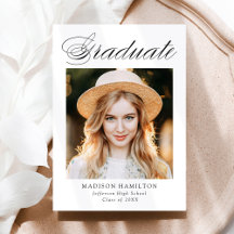 Elegant Calligraphy Photo Afstuderen