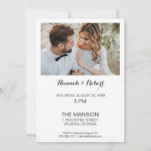 Elegant, Calligraphy Photo Arch 1st Anniversary  Kaart (Achterkant)