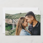 Elegant Calligraphy Photo Collage Save the Date (Achterkant)